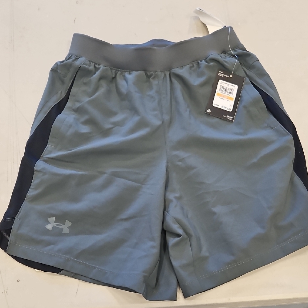 Under Armour Men's Athletic Shorts - Gray and Black